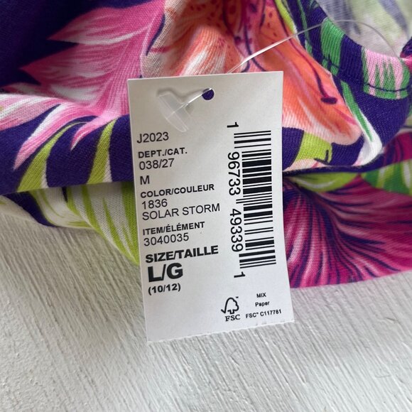 Girls Tropical Floral Print Sleeveless Dress L/G 10/12 By The Childrens Place - Picture 7 of 8